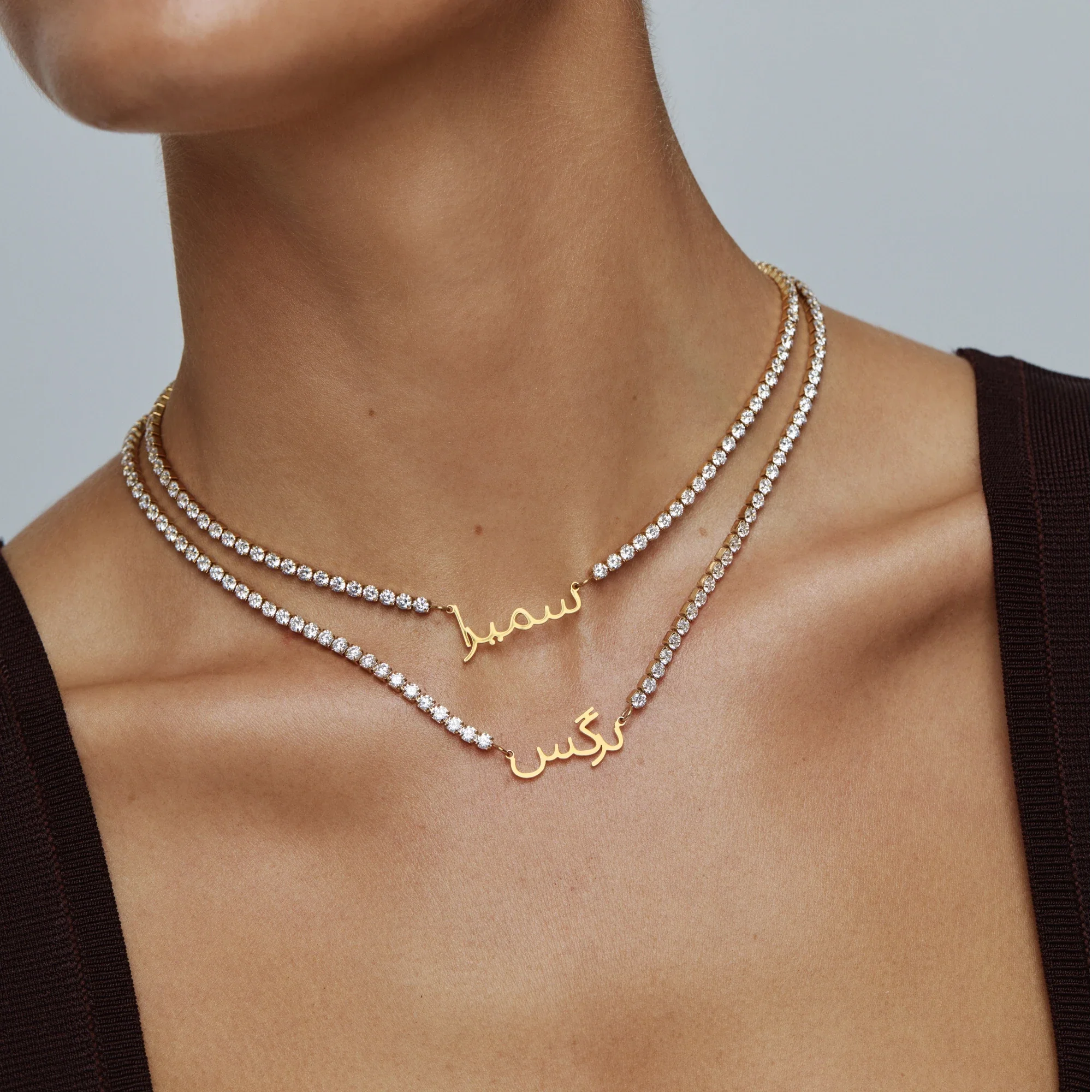 Arabic Name Tennis Necklace - Image 7