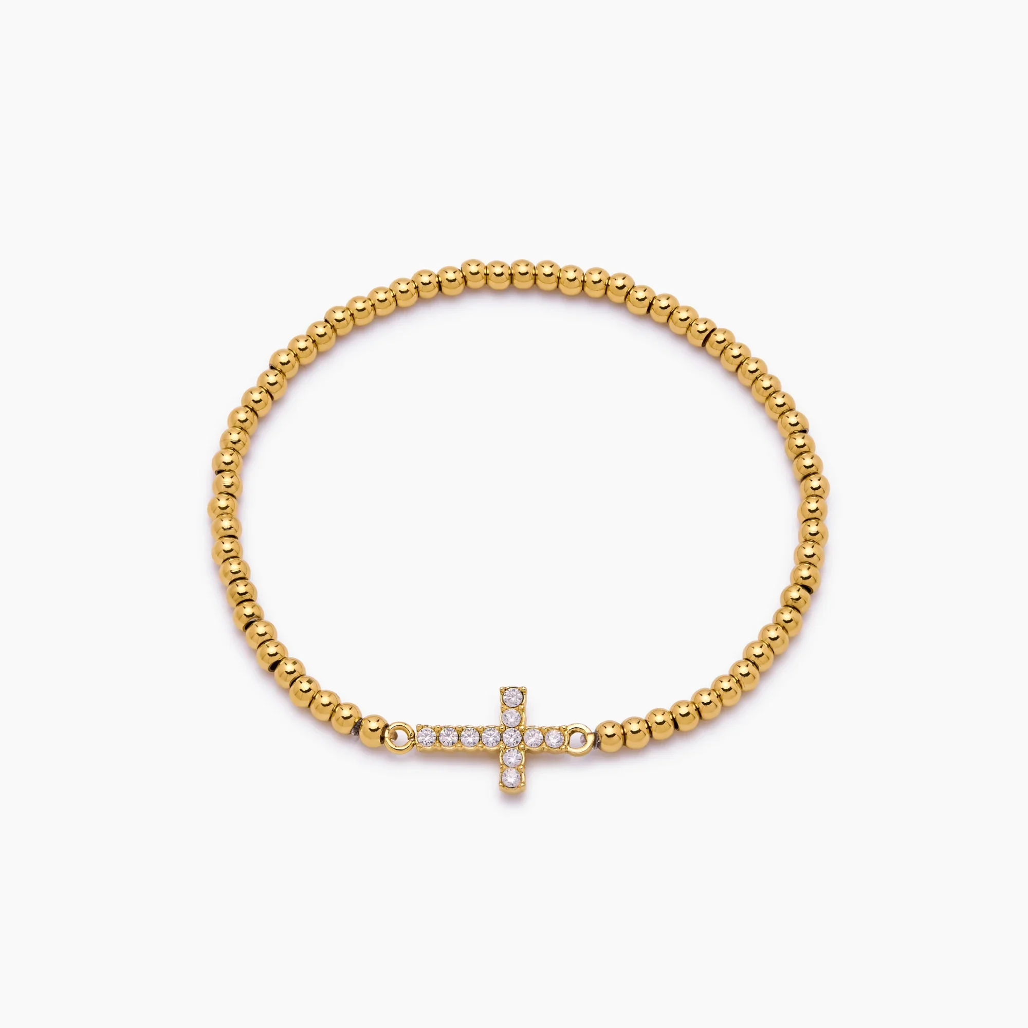 Beaded Cross Bracelet