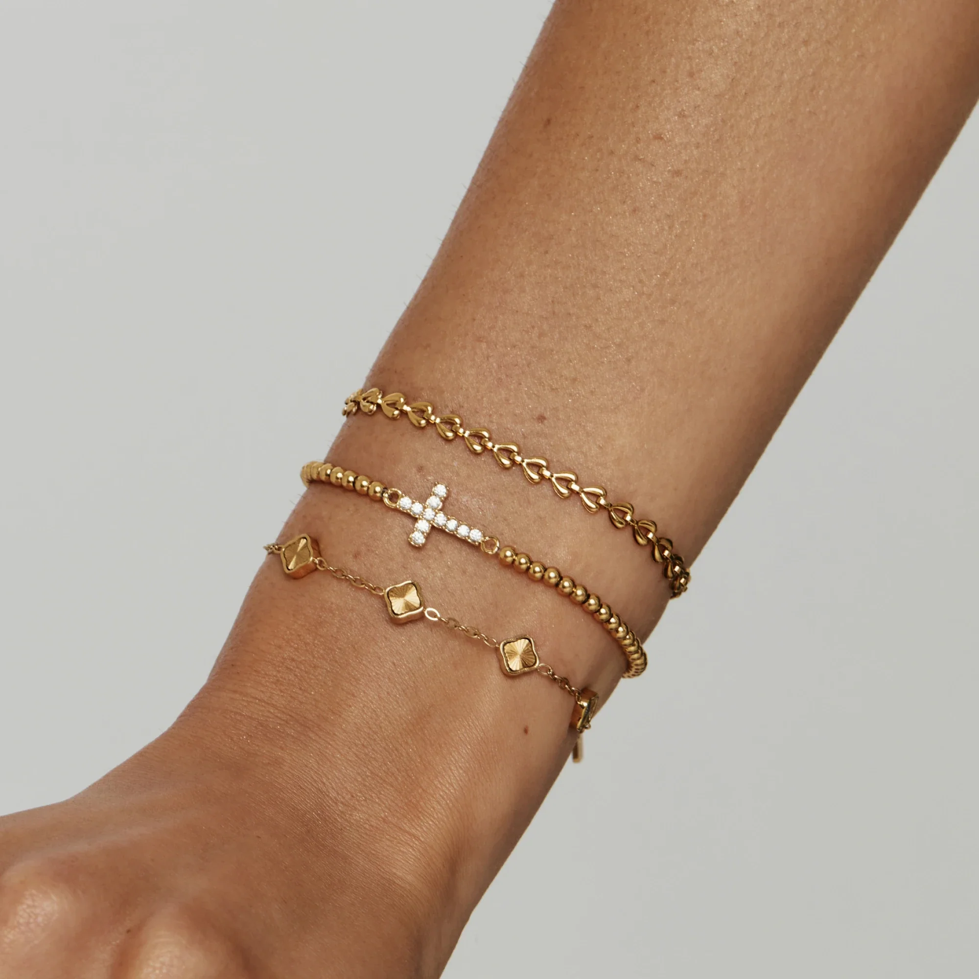 Beaded Cross Bracelet - Image 2