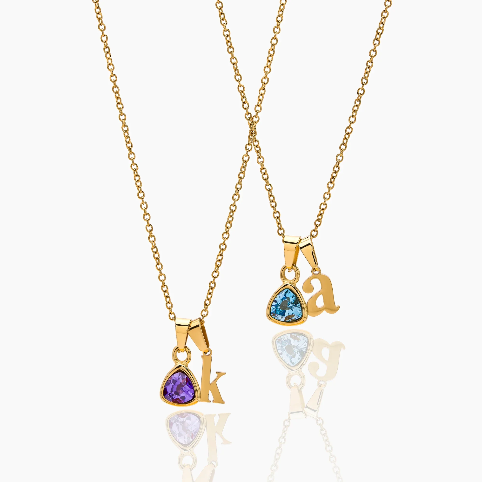 By Heart Initial & Birthstone Necklace - Image 6