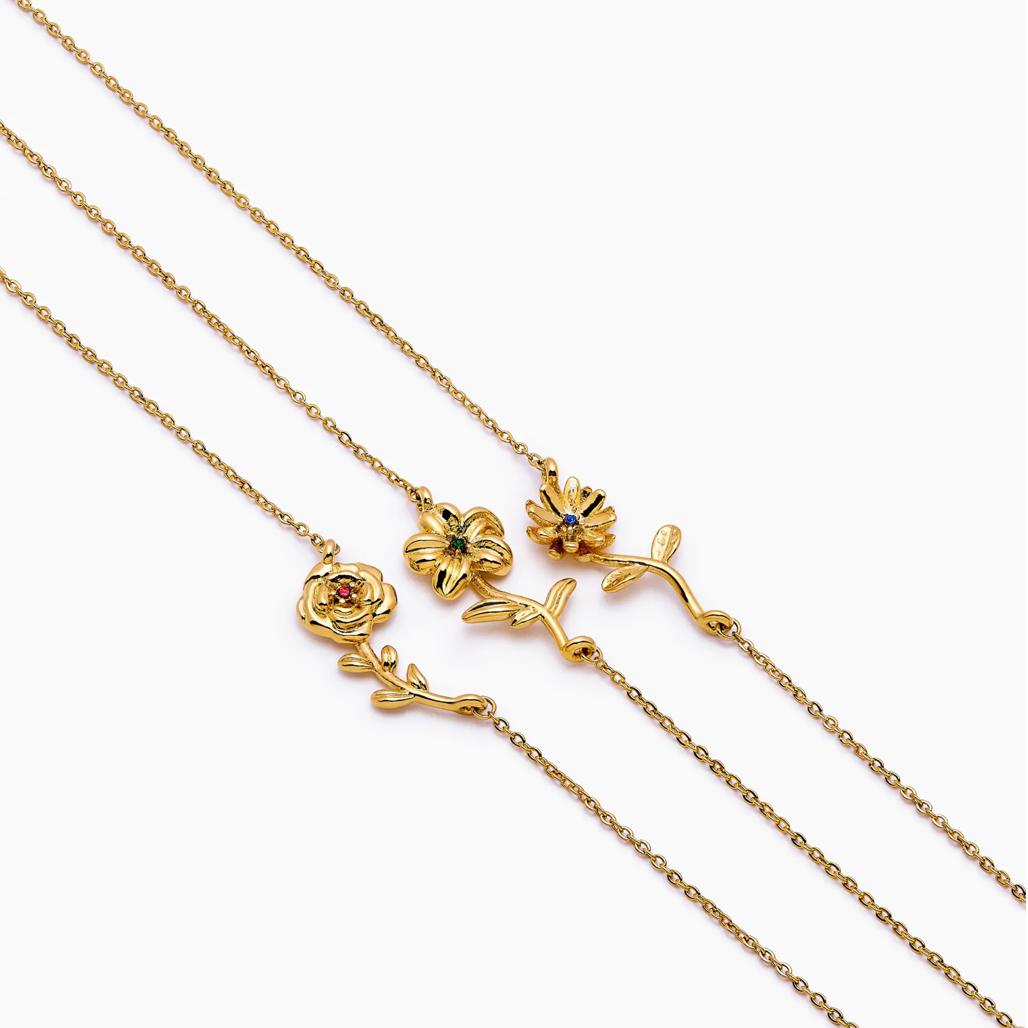 Dainty Birthflower Necklace - Image 7