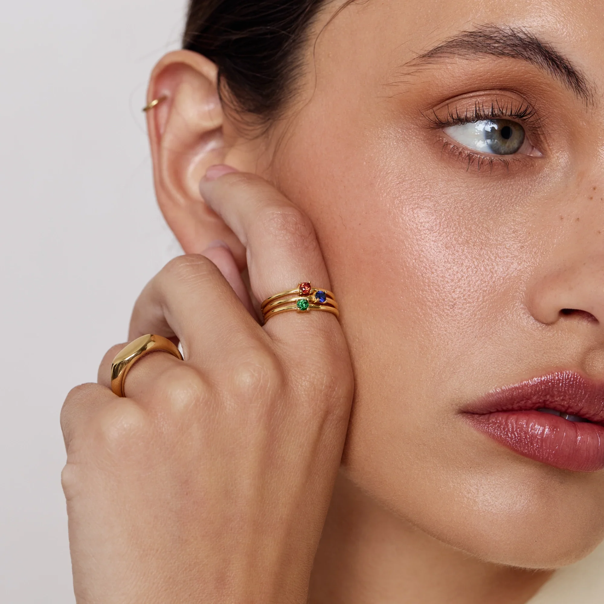 Dainty Birthstone Ring - Image 2