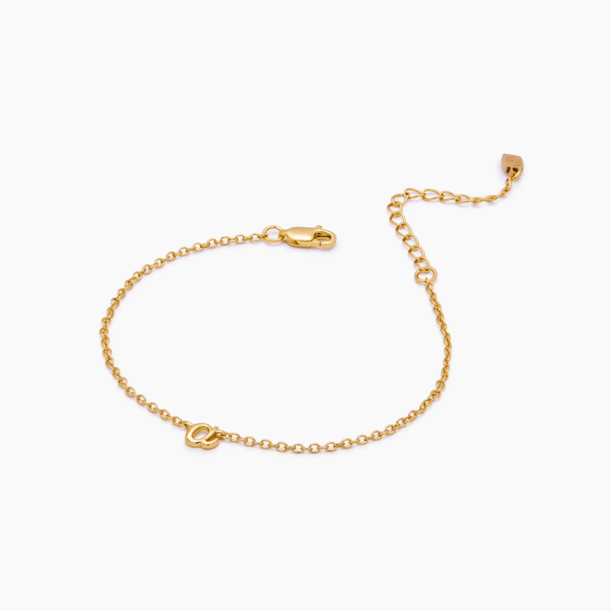 Dainty Cursive Initial Bracelet - Image 6