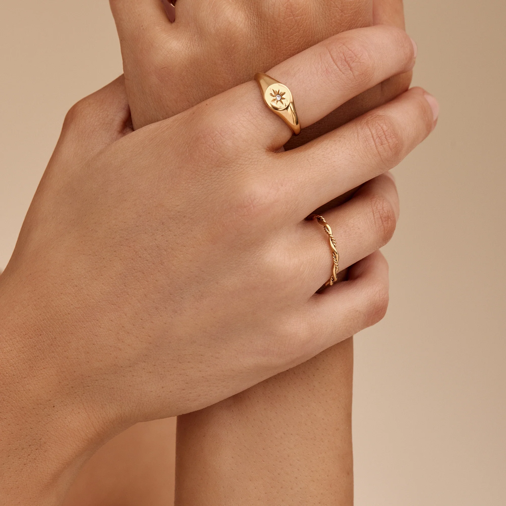 Dainty Double Twist Ring - Image 2