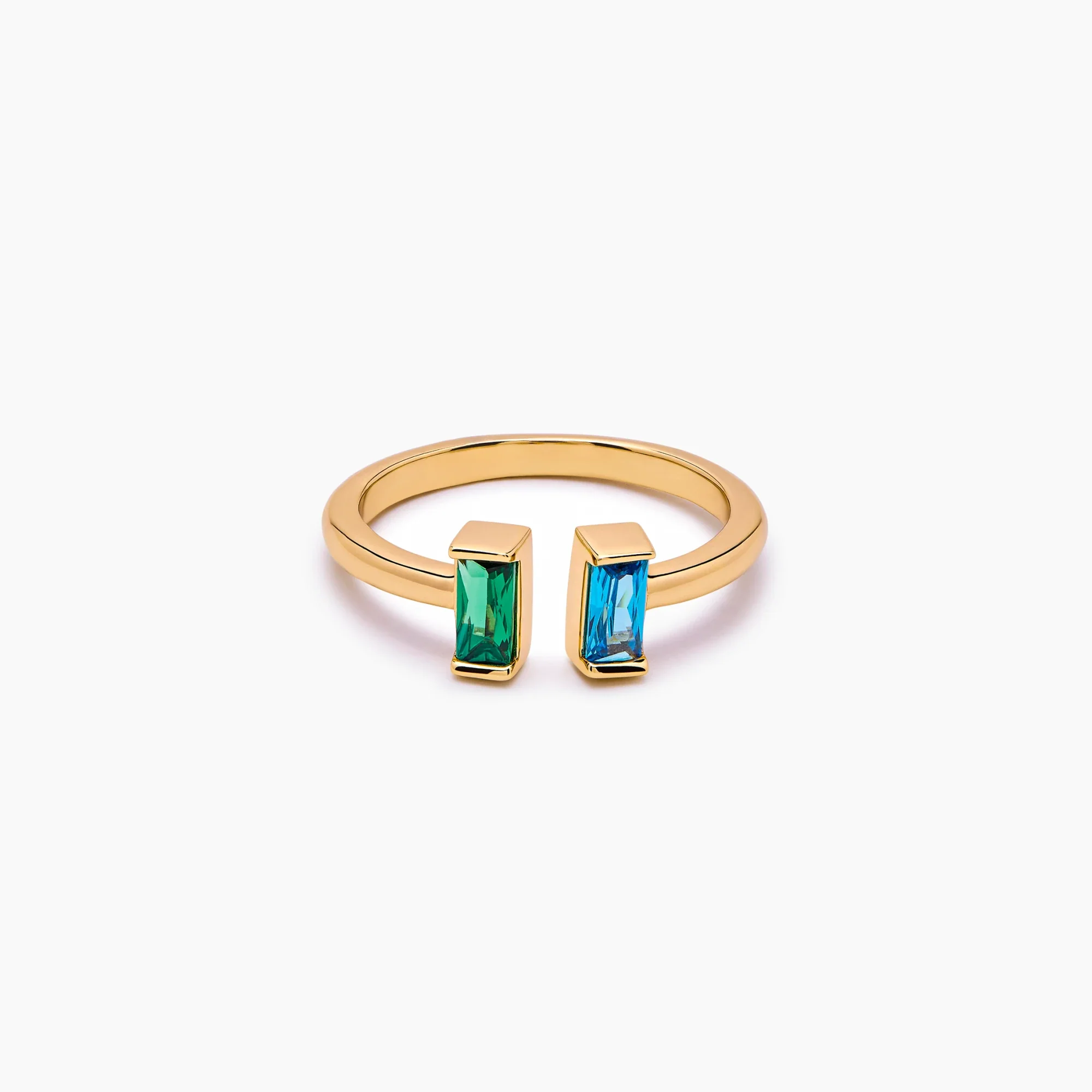 Duo Baguette Birthstone Ring - Image 4