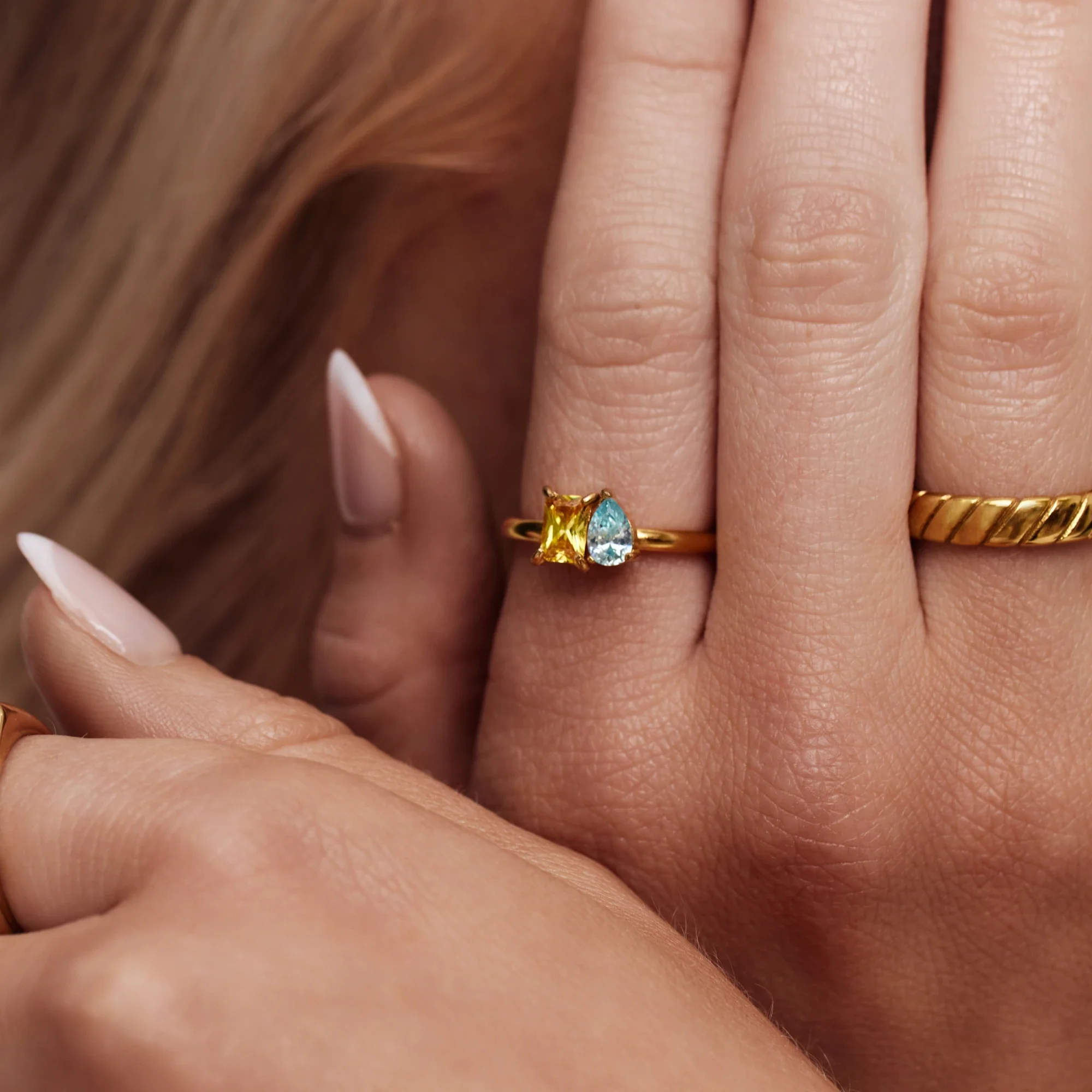 Duo Birthstone Ring - Image 2