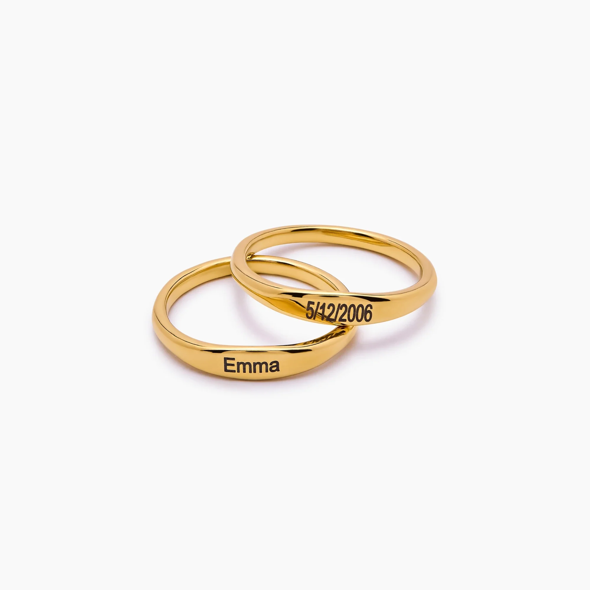 Engraved Name Band Ring - Image 7
