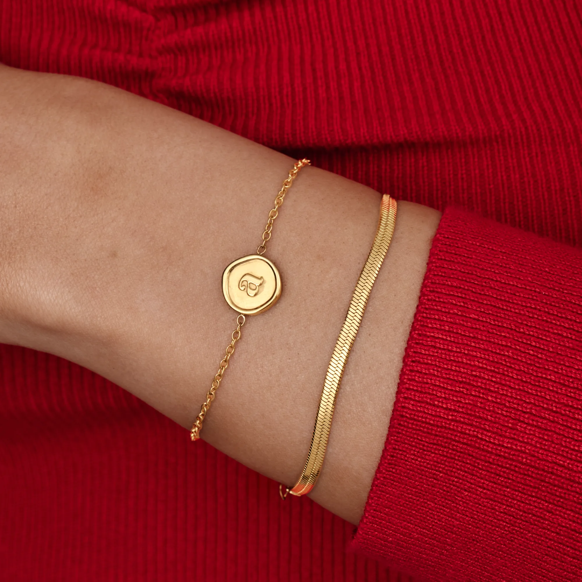 Initial Stamp Bracelet - Image 2