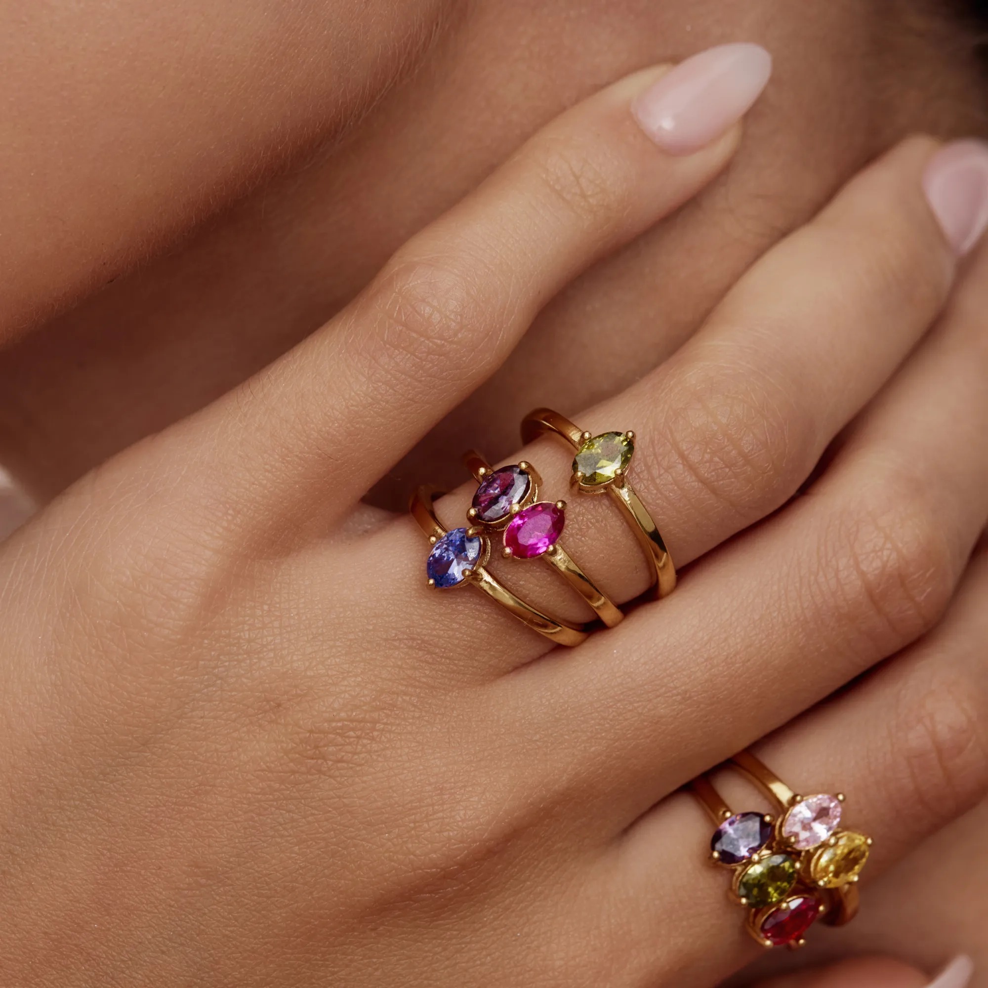 Marquise Family Birthstone Ring - Image 5