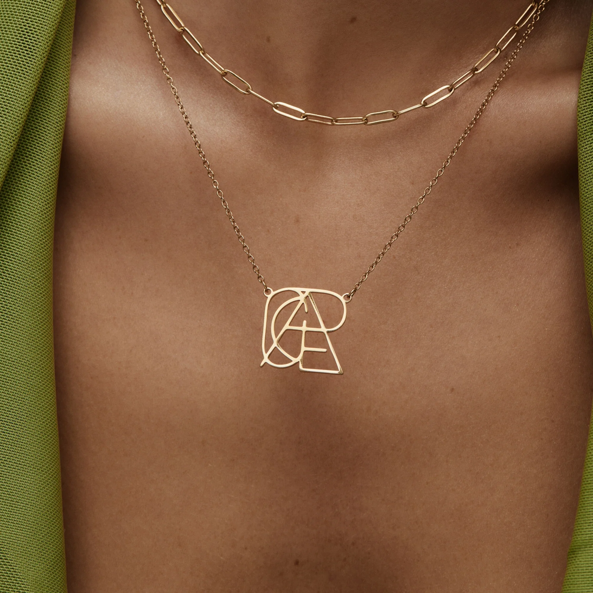 Minimalist Monogram Name Necklace - Image 2
