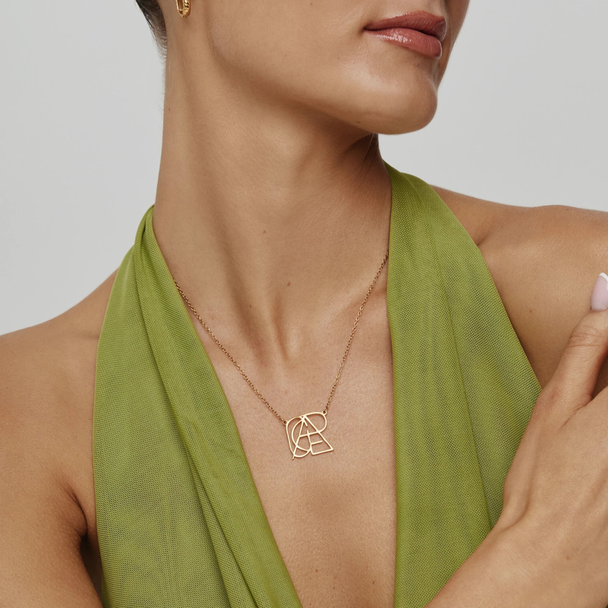 Minimalist Monogram Name Necklace - Image 3