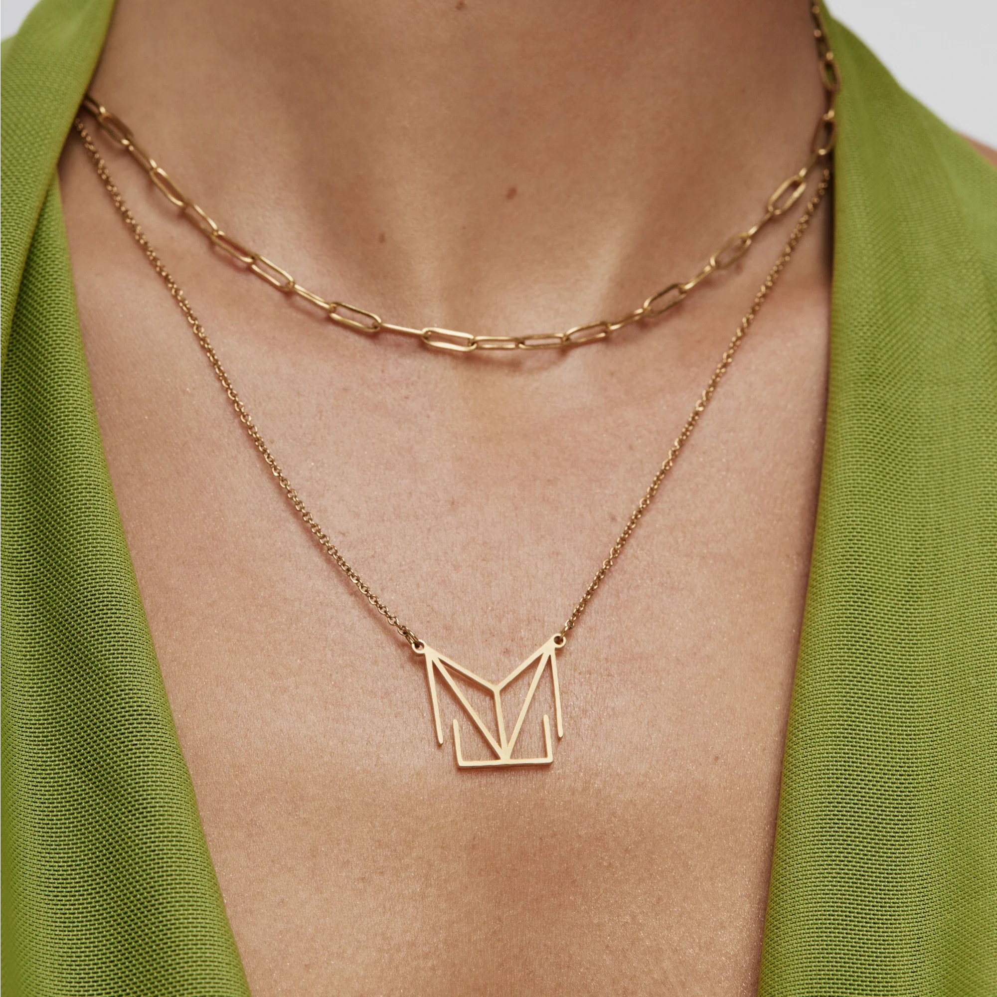 Minimalist Monogram Name Necklace - Image 4
