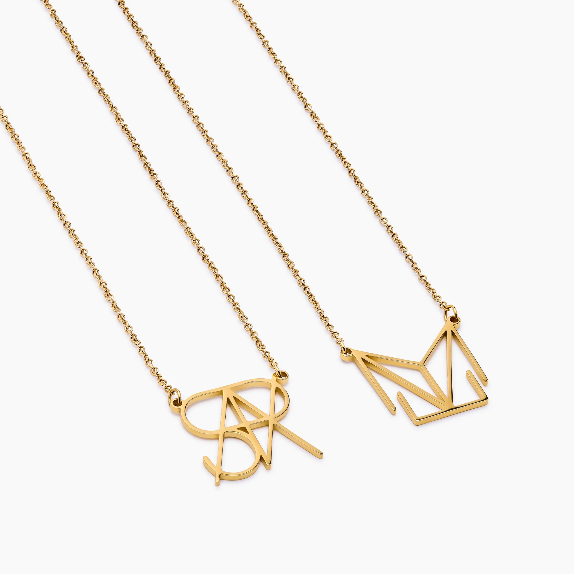 Minimalist Monogram Name Necklace - Image 5