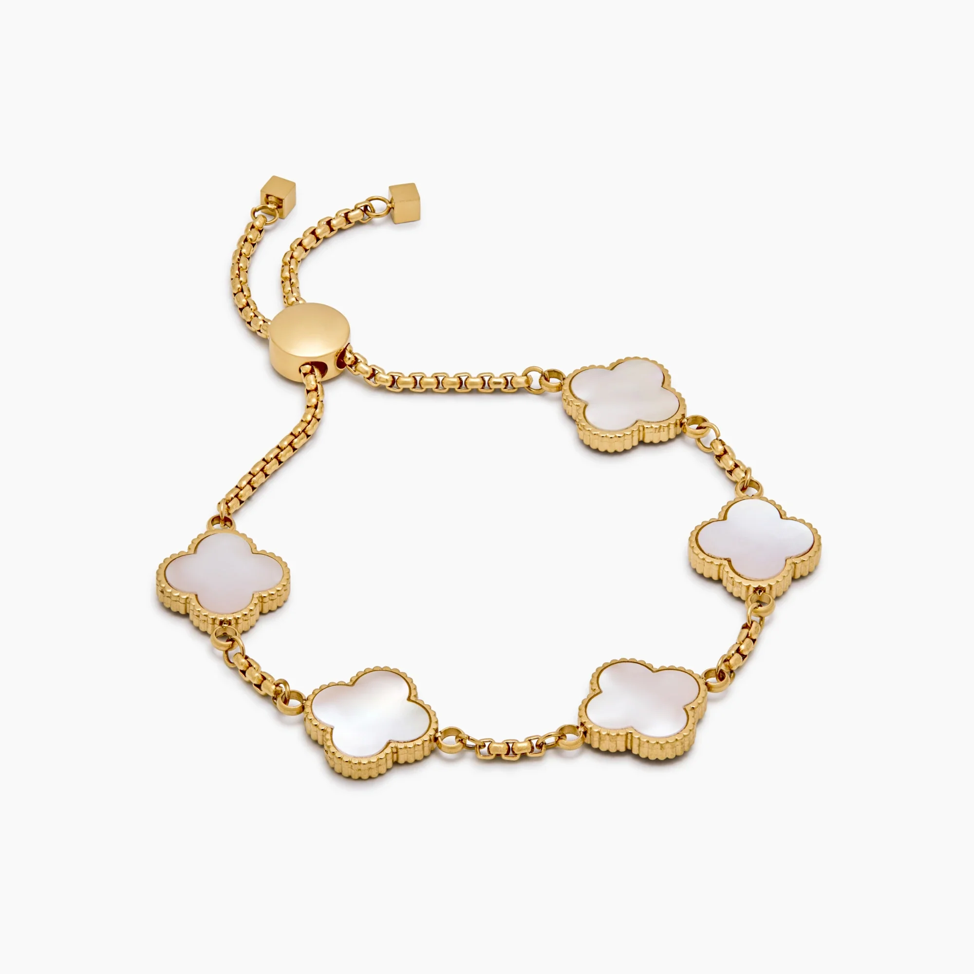 Mother Of Pearl Clover Bracelet - Image 3