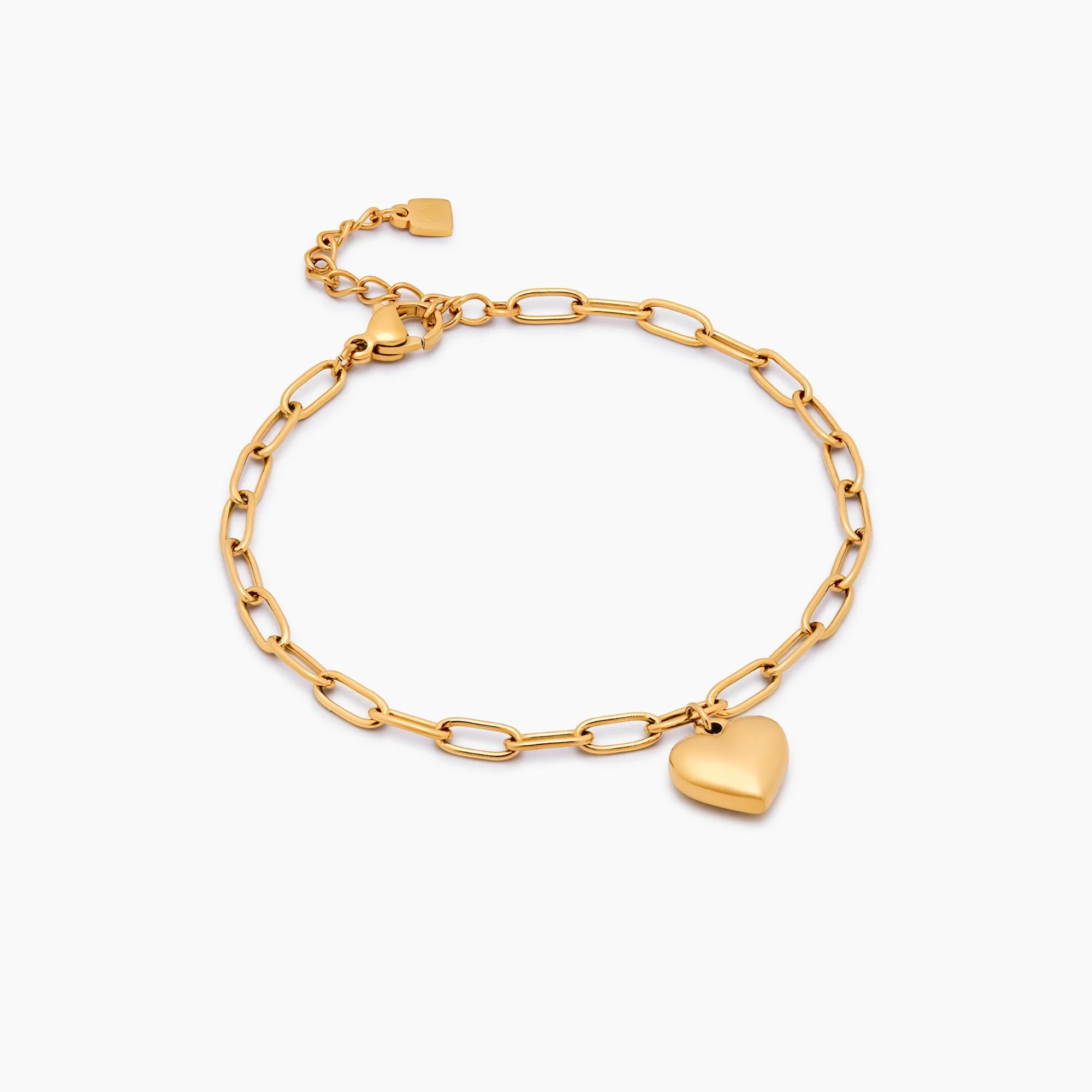 Paperclip Heart Charm Bracelet - Image 4