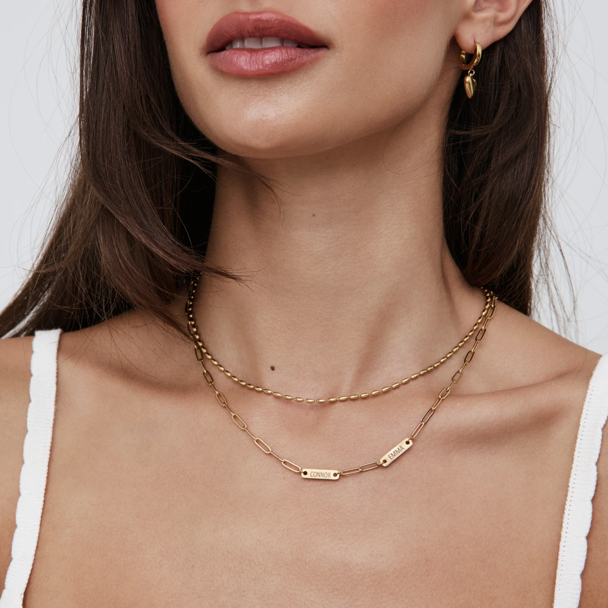 Paperclip Multi-Name Necklace - Image 6