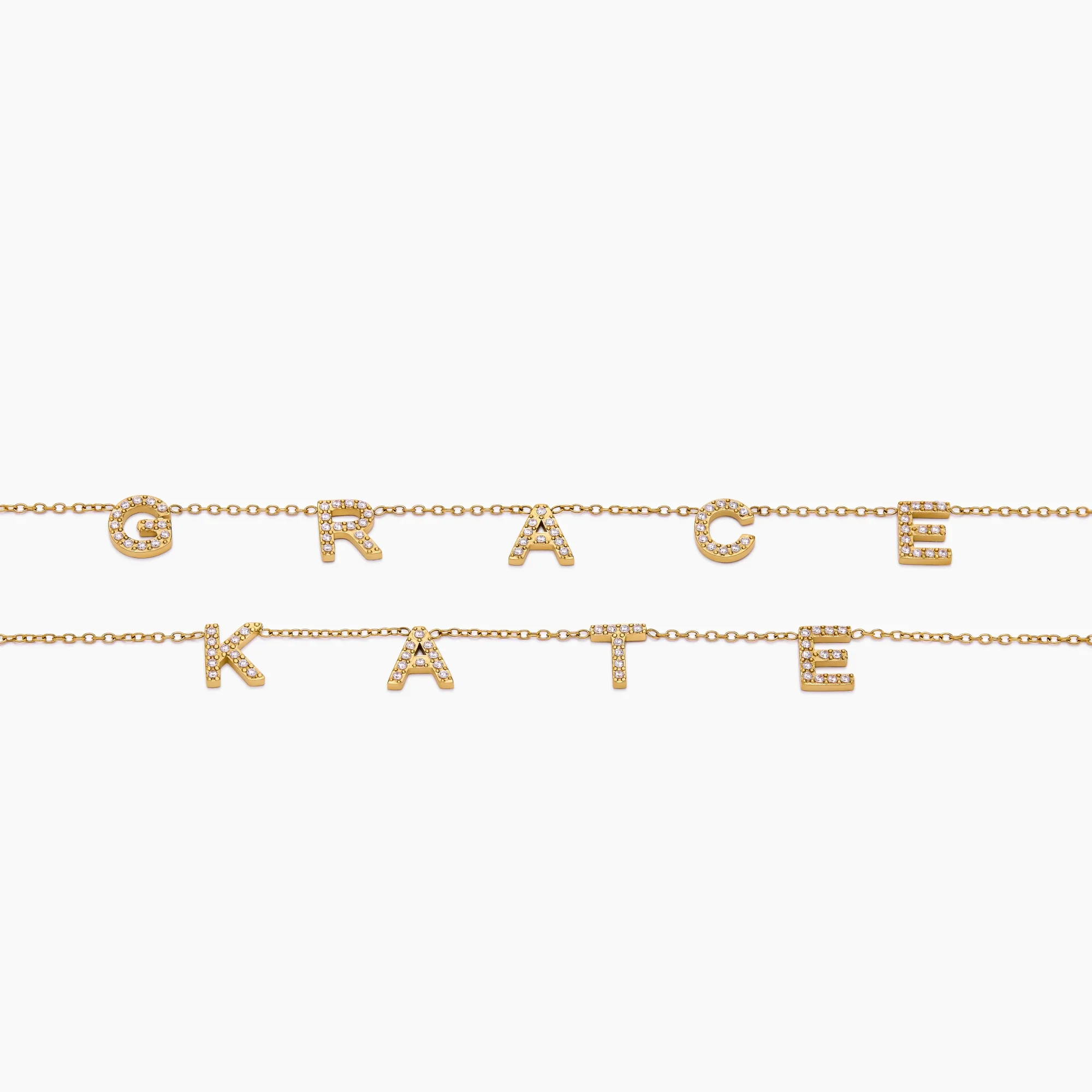 Pavé Custom Name Necklace - Image 7