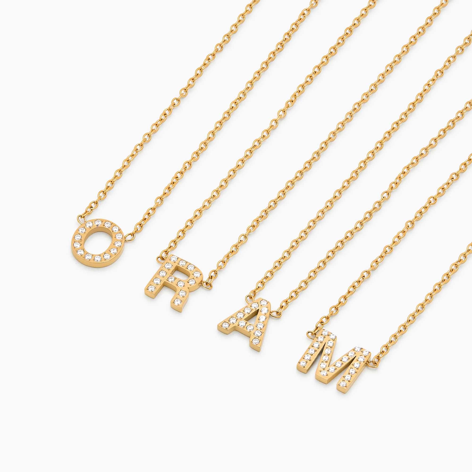 Pavé Initial Necklace - Image 6
