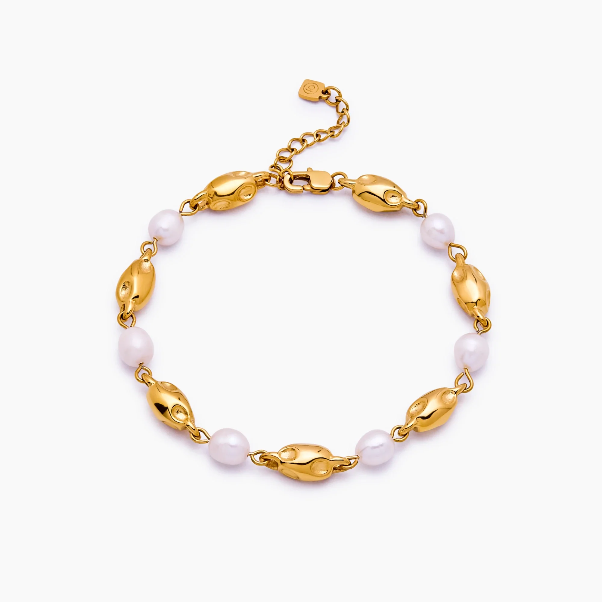Molten Freshwater Pearl Bracelet