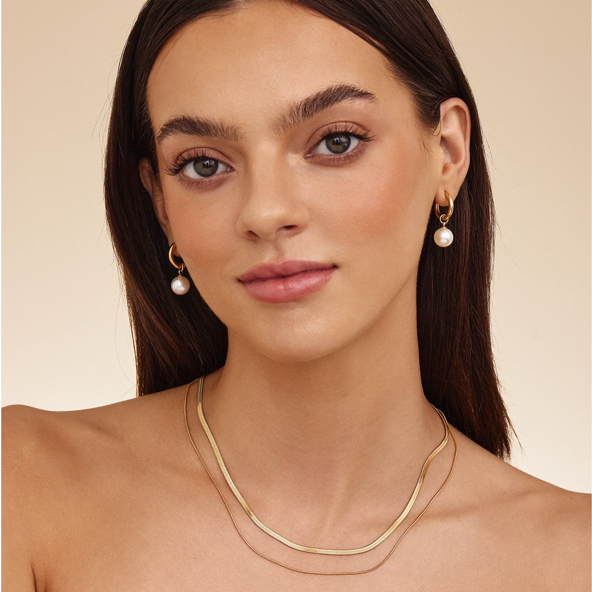 Pearl Drop Earrings - Image 3