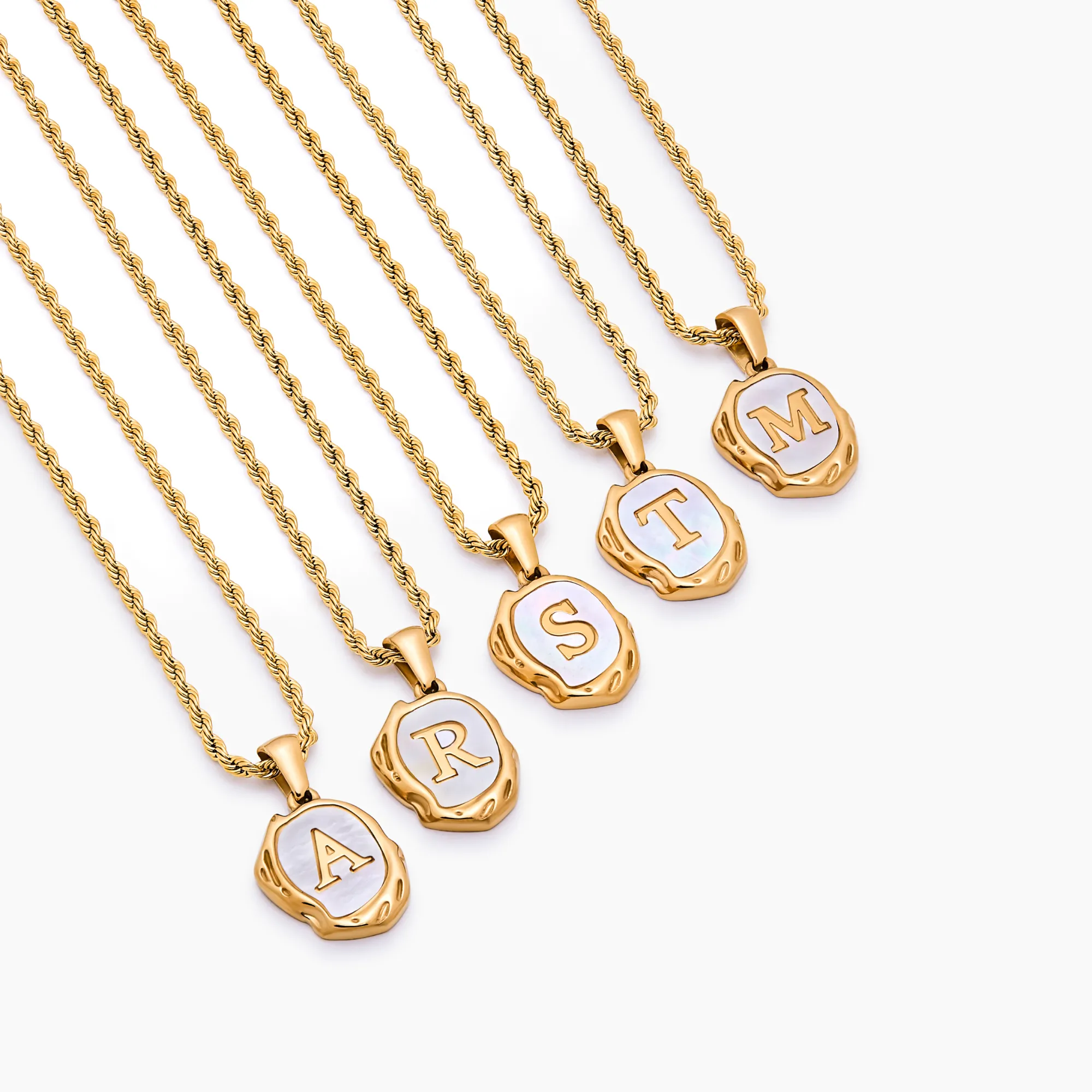 Pearl Initial Pendant Necklace - Image 8