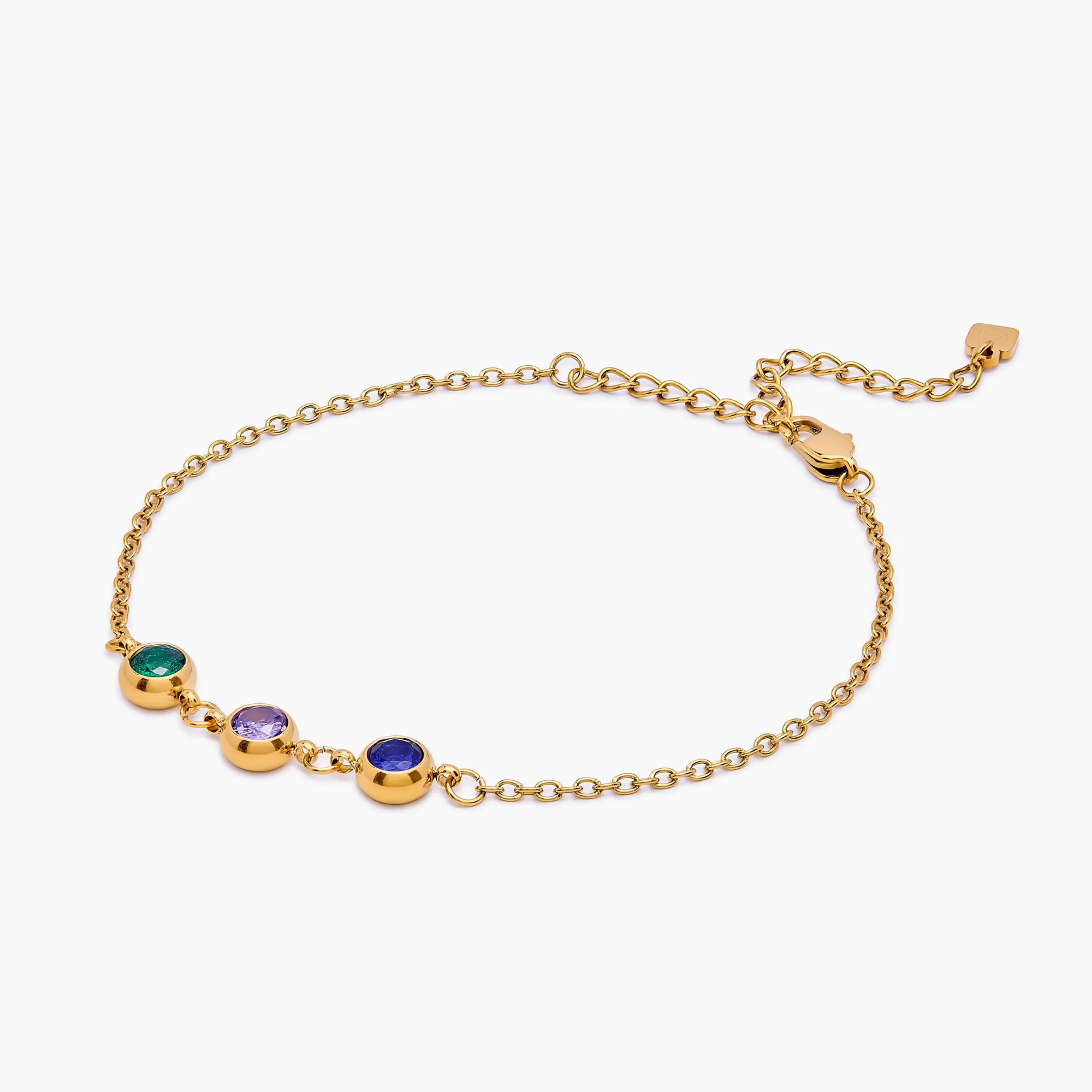 Personalized Multi-Birthstone Bracelet - Image 5