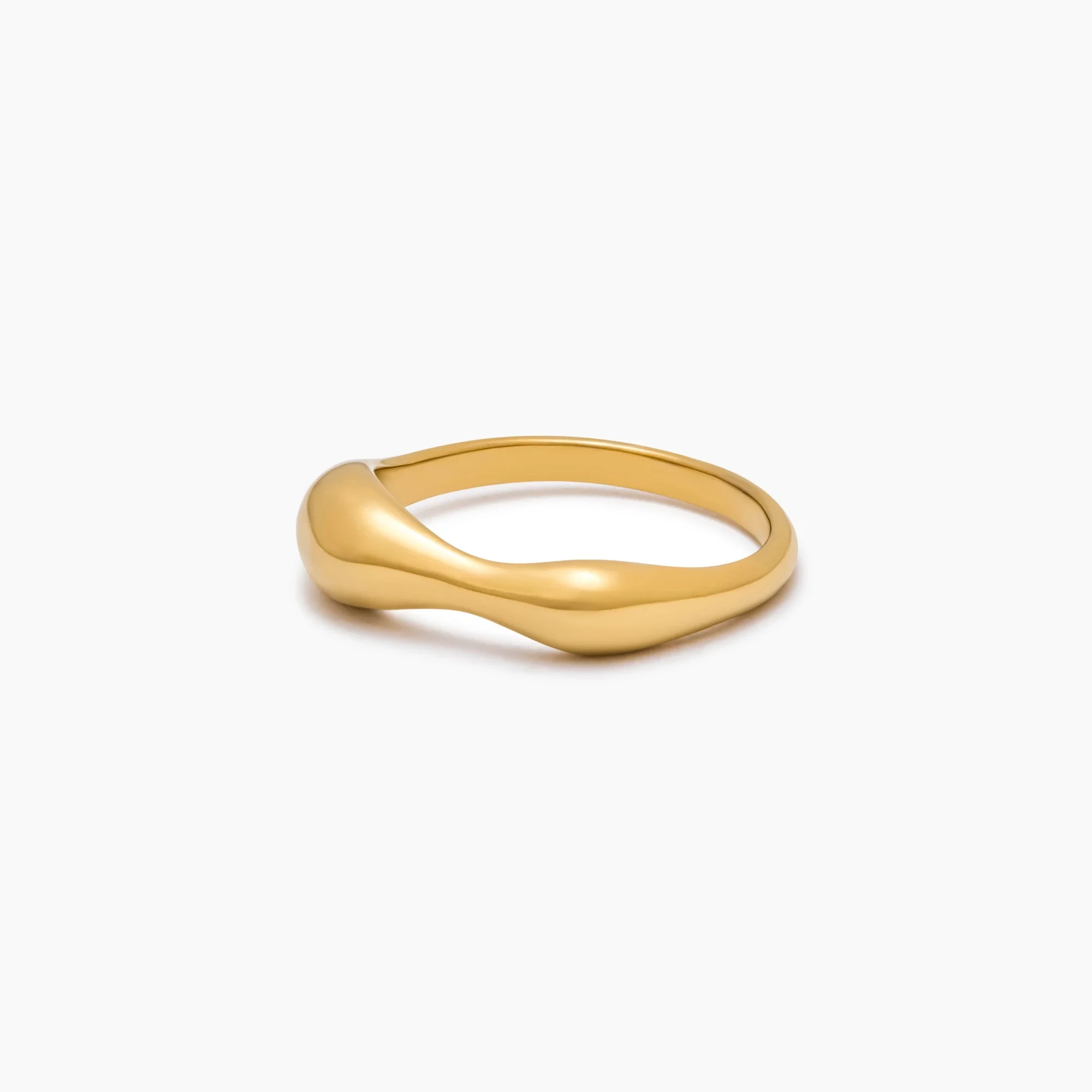 Sculpted Wave Statement Ring - Image 4