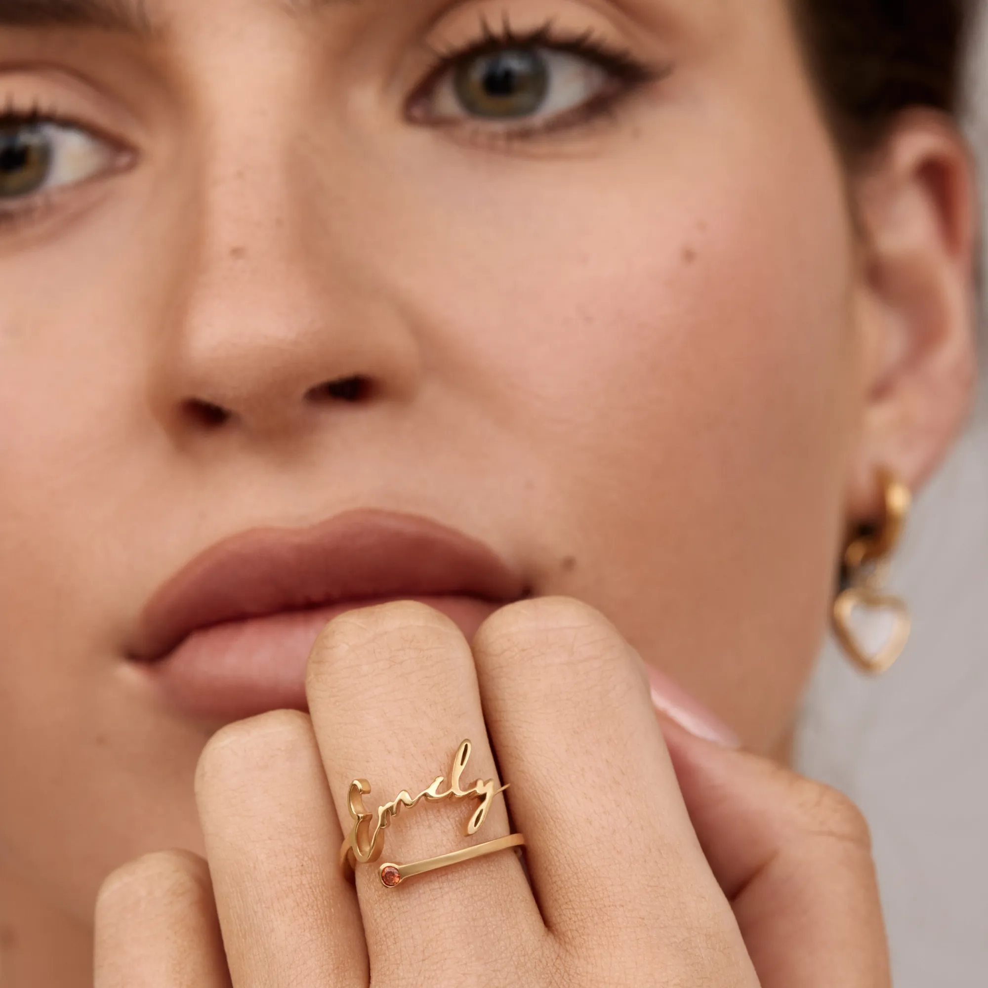Signature Name and Birthstone Ring - Image 5