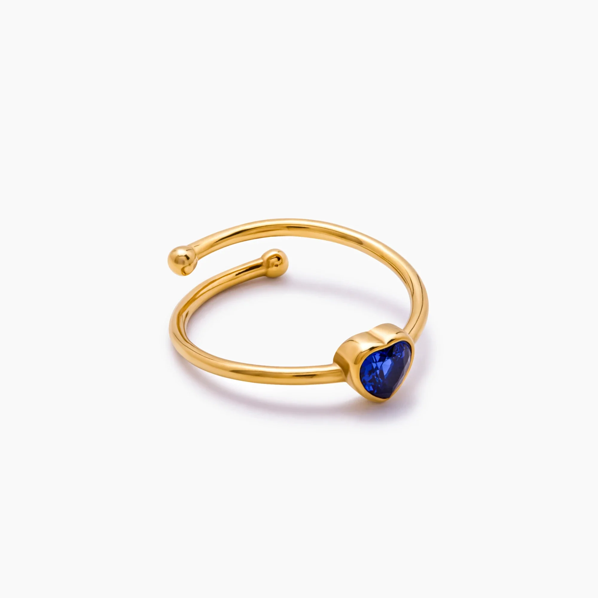 Solo Heart Birthstone Ring - Image 4