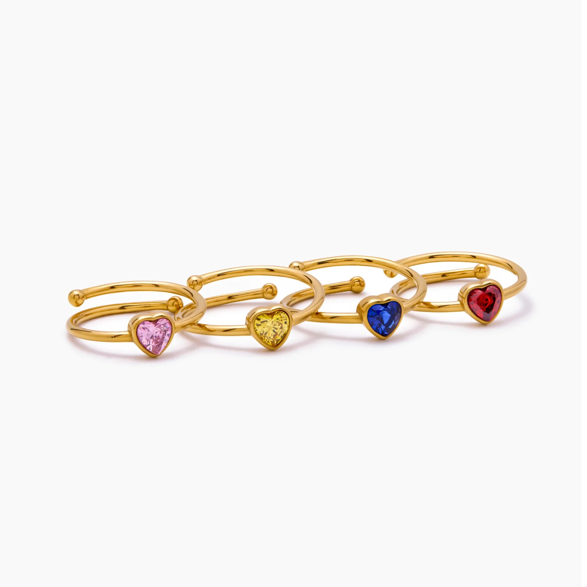 Solo Heart Birthstone Ring - Image 6