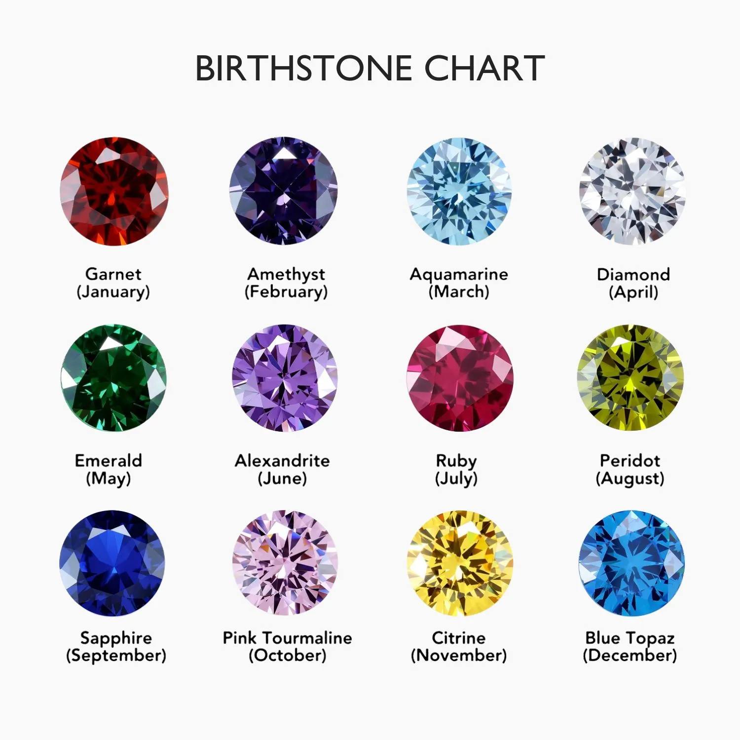 Side-Set Initial Birthstone Necklace - Image 10