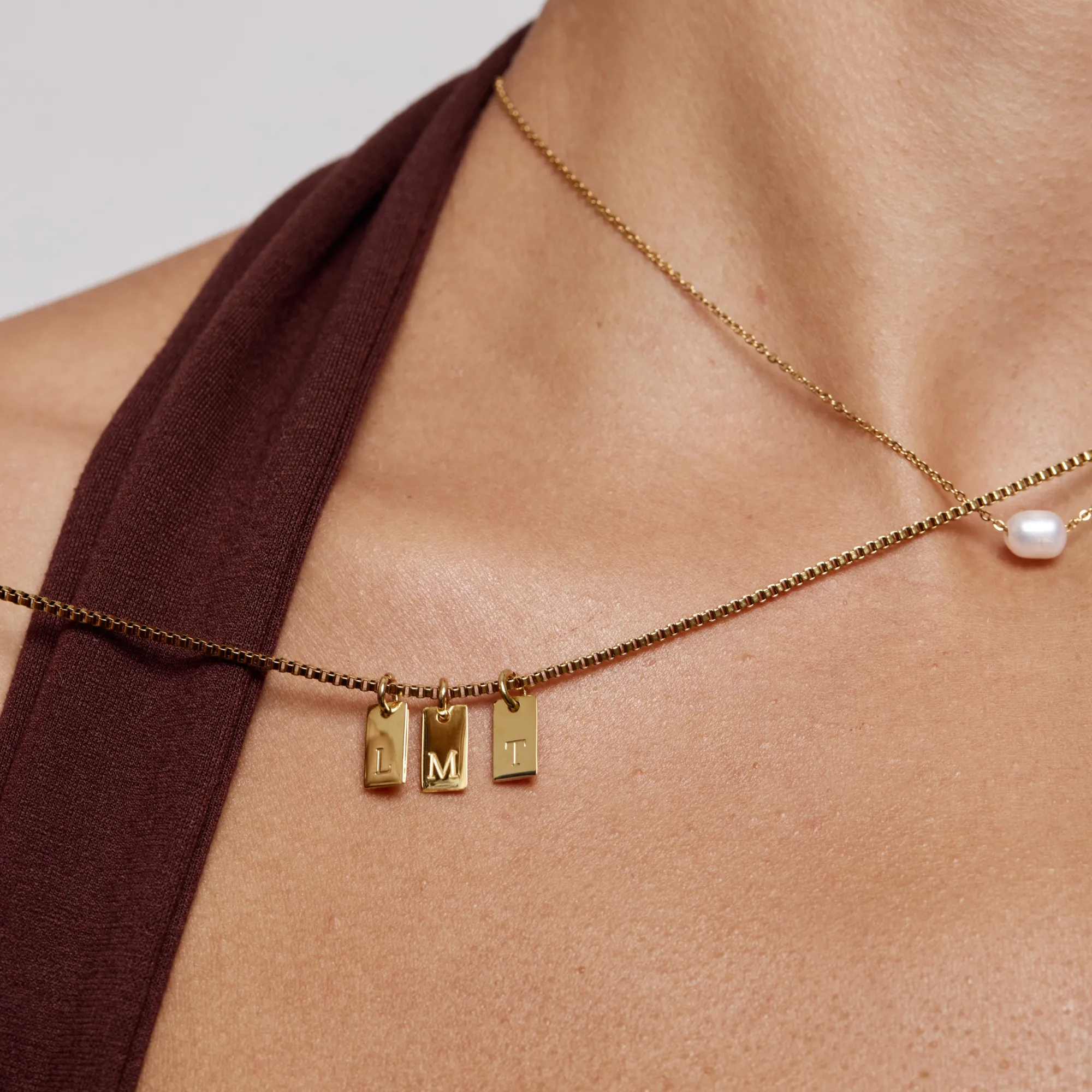 Tag Initial Necklace - Image 7
